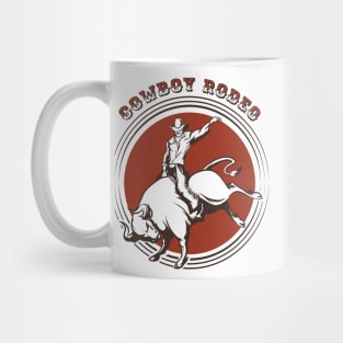 Cowboy Rodeo Emblem Mug